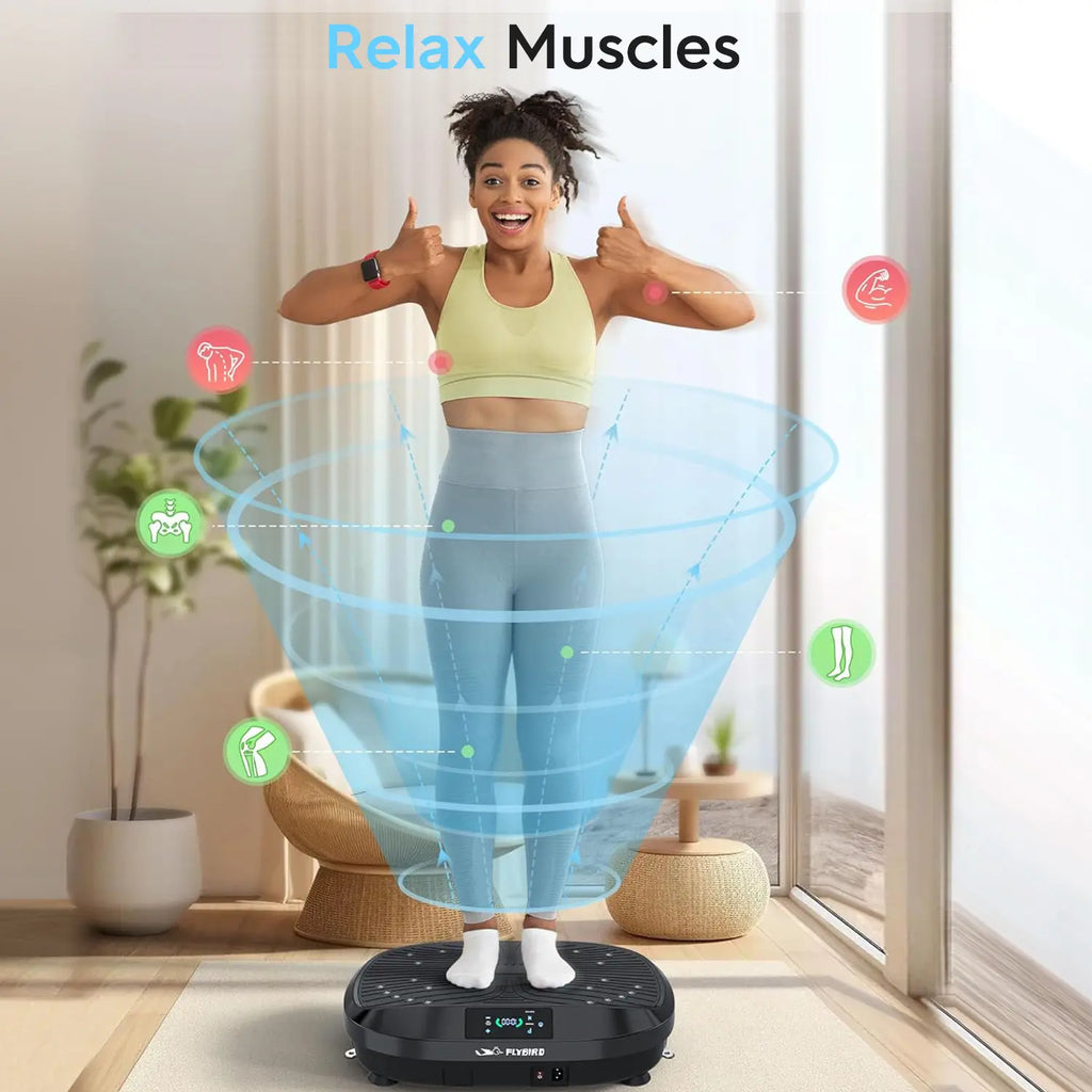 Vibration Plate Exercise Machine with 265LBS Loading Capacity